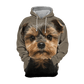 Yorkshire Terrier Torkie Lovely - Unisex 3D Graphic Hoodie