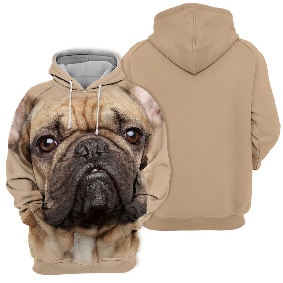 French Bulldog - Unisex 3D Graphic Hoodie