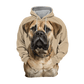 Bull Mastiff - Unisex 3D Graphic Hoodie