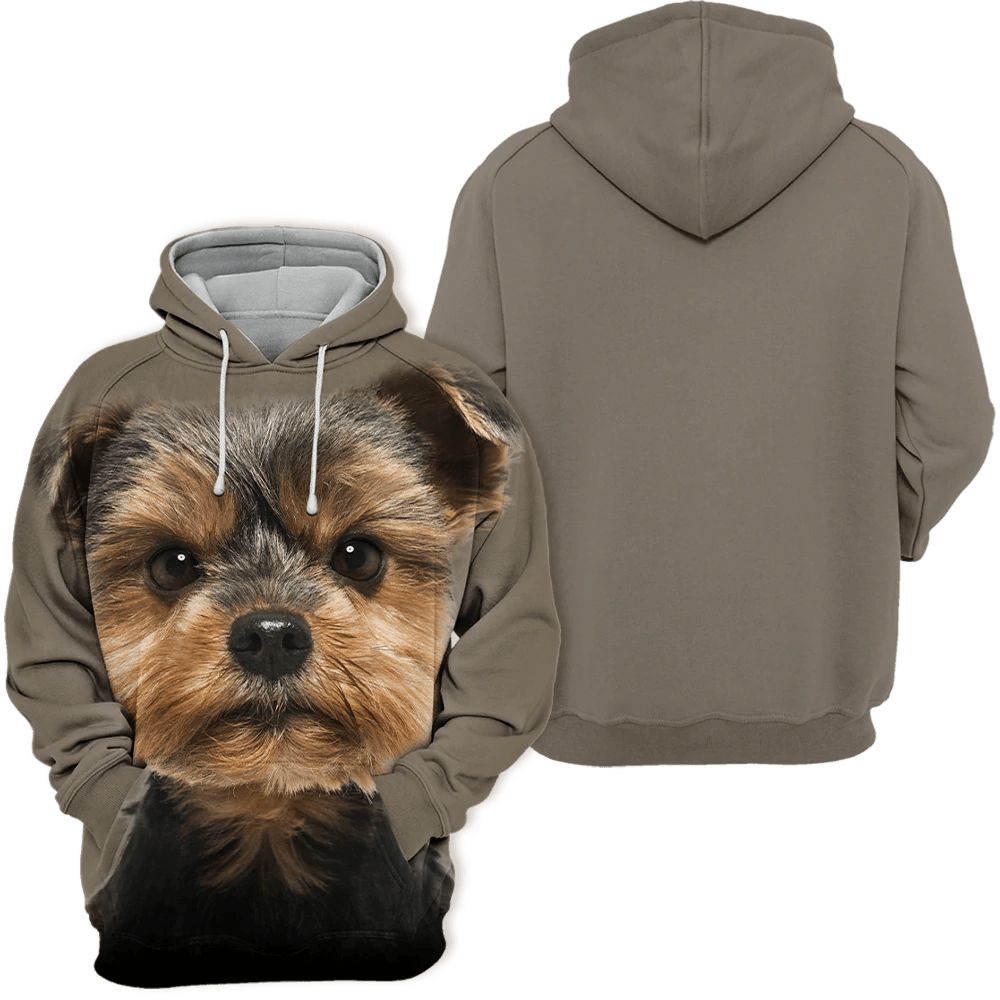 Yorkshire Terrier Torkie Lovely - Unisex 3D Graphic Hoodie