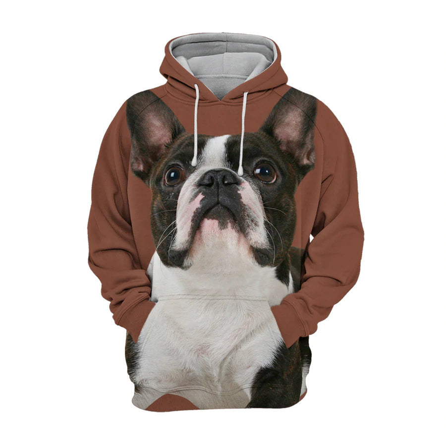 Boston Terrier 2 - Unisex 3D Graphic Hoodie