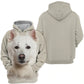 White Swiss Shepherd 2 - Unisex 3D Graphic Hoodie