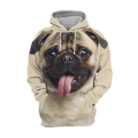 Pug 3 - Unisex 3D Graphic Hoodie