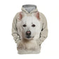 White Swiss Shepherd 2 - Unisex 3D Graphic Hoodie