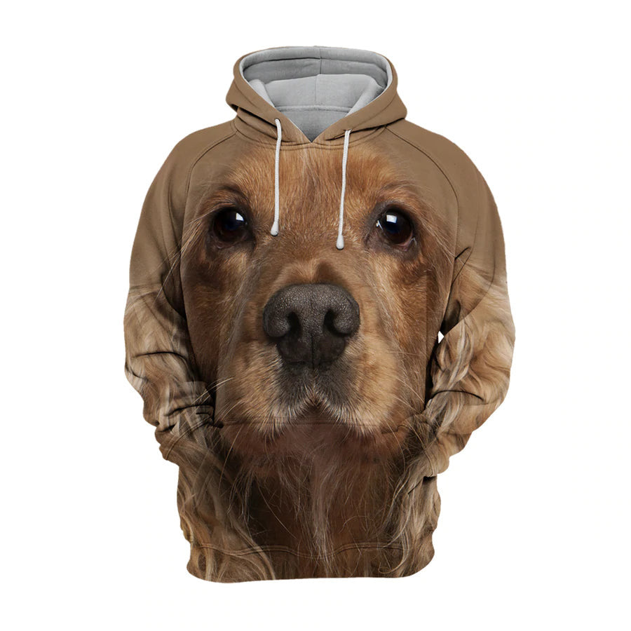 English Cocker Spaniel - Unisex 3D Graphic Hoodie