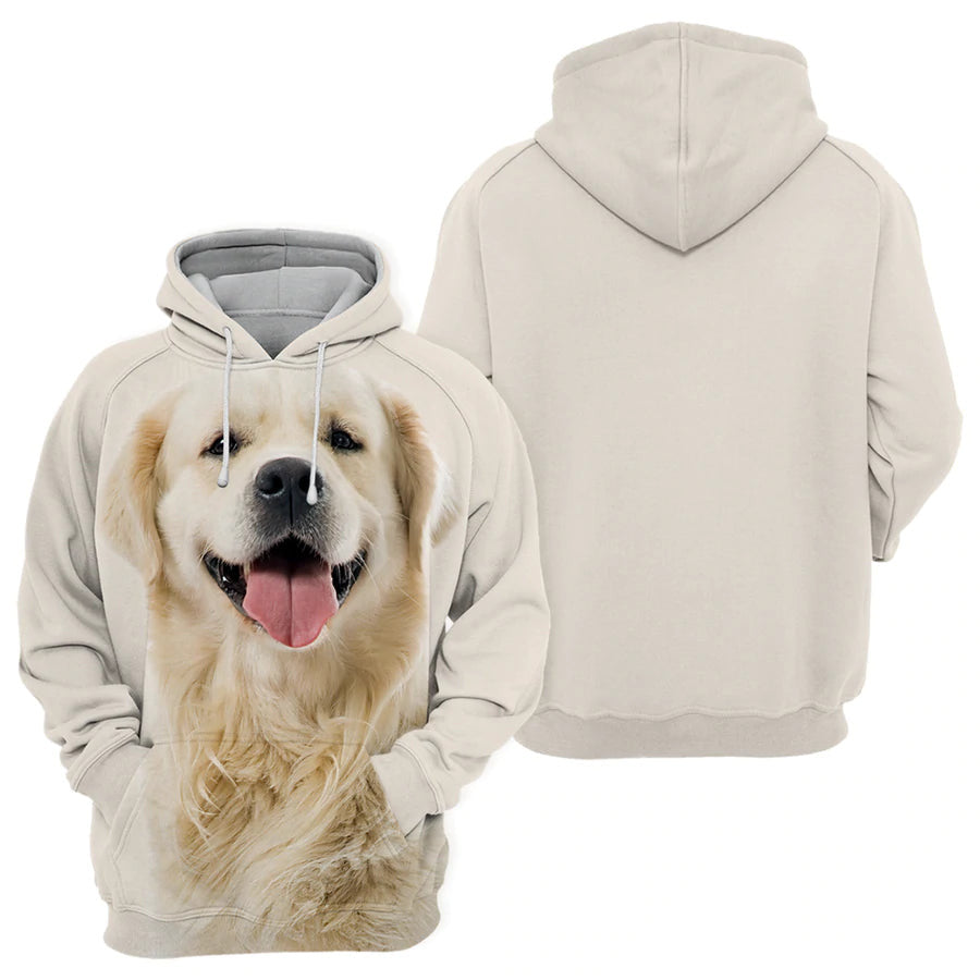 Golden Retriever 3 - Unisex 3D Graphic Hoodie