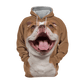 English Bulldog 3 - Unisex 3D Graphic Hoodie