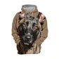 Belgian Shepherd Malinois - Unisex 3D Graphic Hoodie