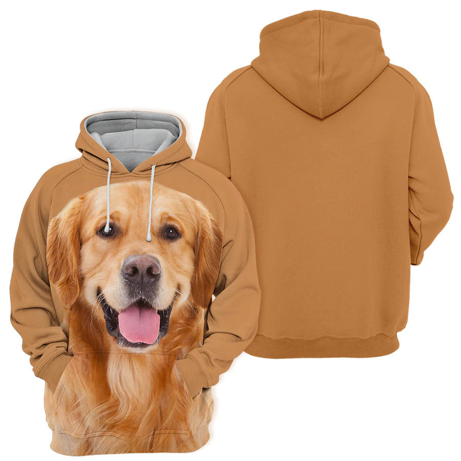 Golden Retriever 2 - Unisex 3D Graphic Hoodie