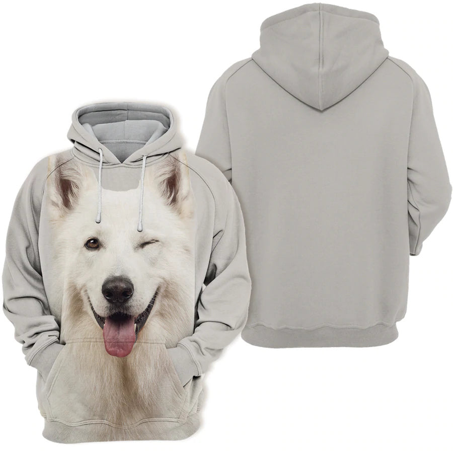 White Swiss Shepherd - Unisex 3D Graphic Hoodie