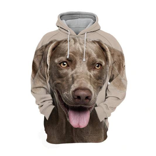 Weimaraner Happy - Unisex 3D Graphic Hoodie