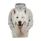 White Swiss Shepherd - Unisex 3D Graphic Hoodie