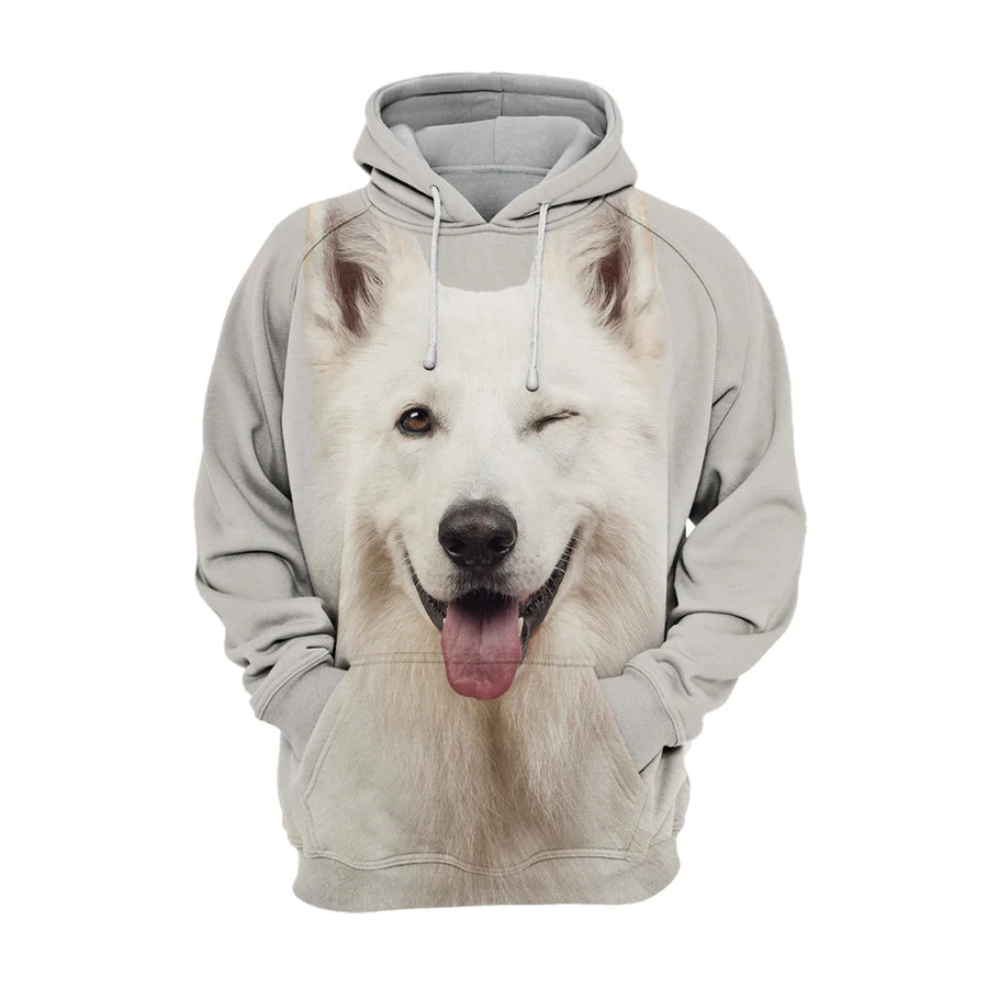 White Swiss Shepherd - Unisex 3D Graphic Hoodie