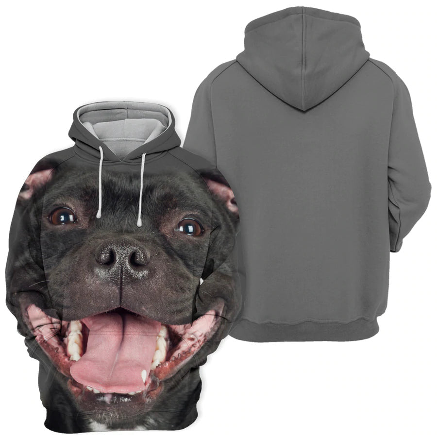 Staffordshire Bull Terrier 2 - Unisex 3D Graphic Hoodie