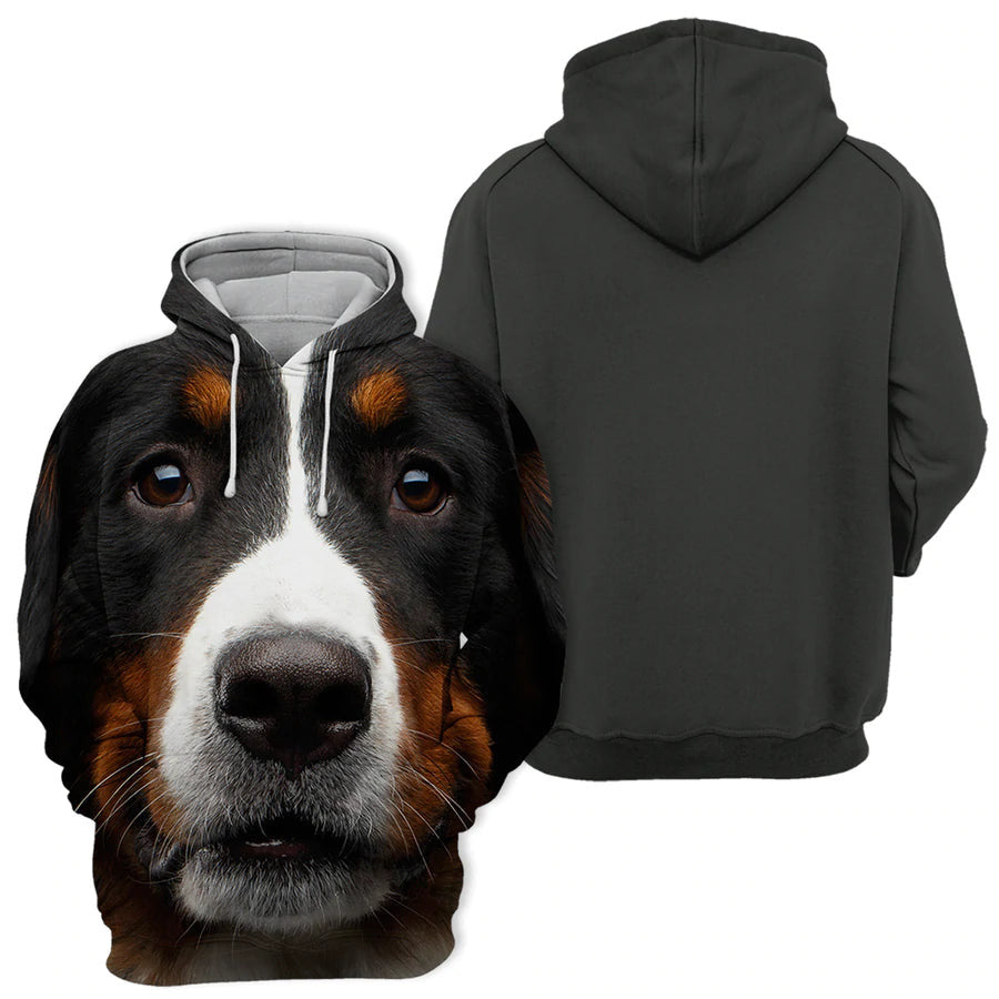 Bernese Mountain 3 - Unisex 3D Graphic Hoodie