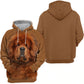 Tibetan Mastiff 2 - Unisex 3D Graphic Hoodie