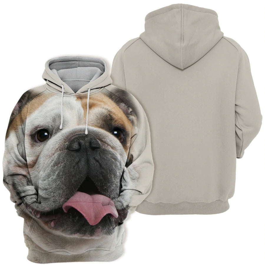 English Bulldog - Unisex 3D Graphic Hoodie