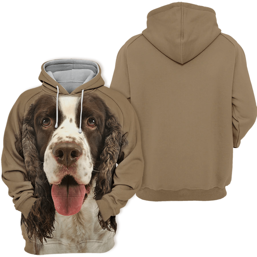 English Cocker Spaniel 2 - Unisex 3D Graphic Hoodie