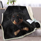 Rottweiler Puppy Blanket Face Blanket
