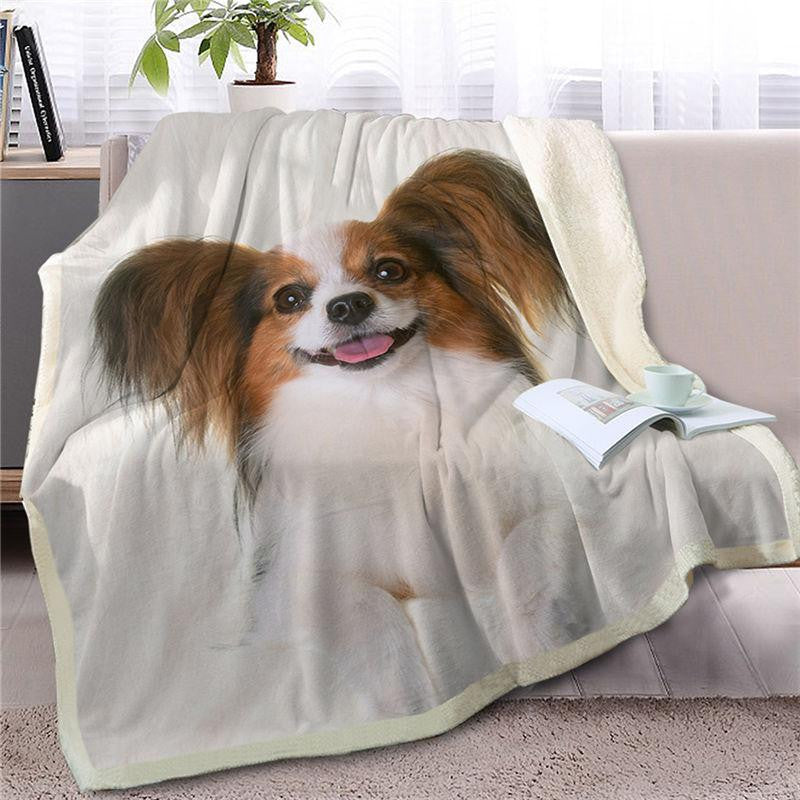 Papillon Face Blanket