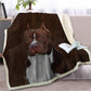 Stafford Bull Terrier Face Blanket