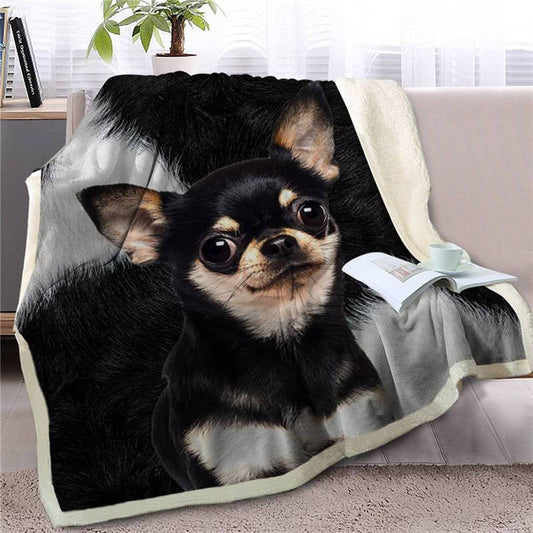 Chihuahua Face Blanket