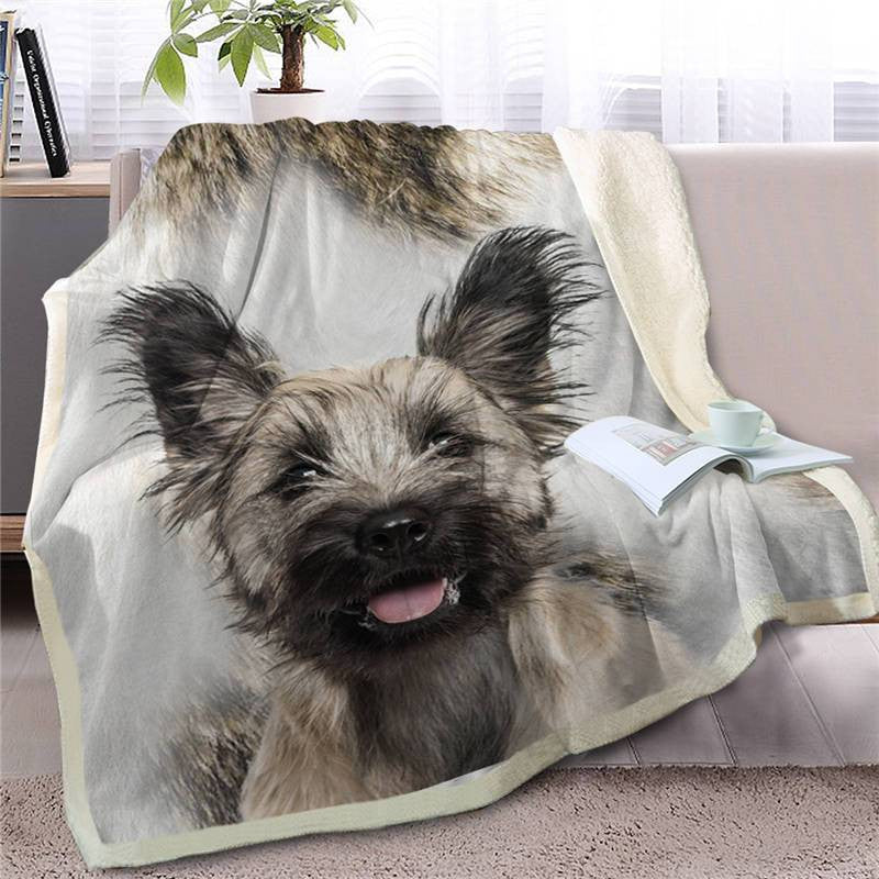 IrishWolfhound Face Blanket