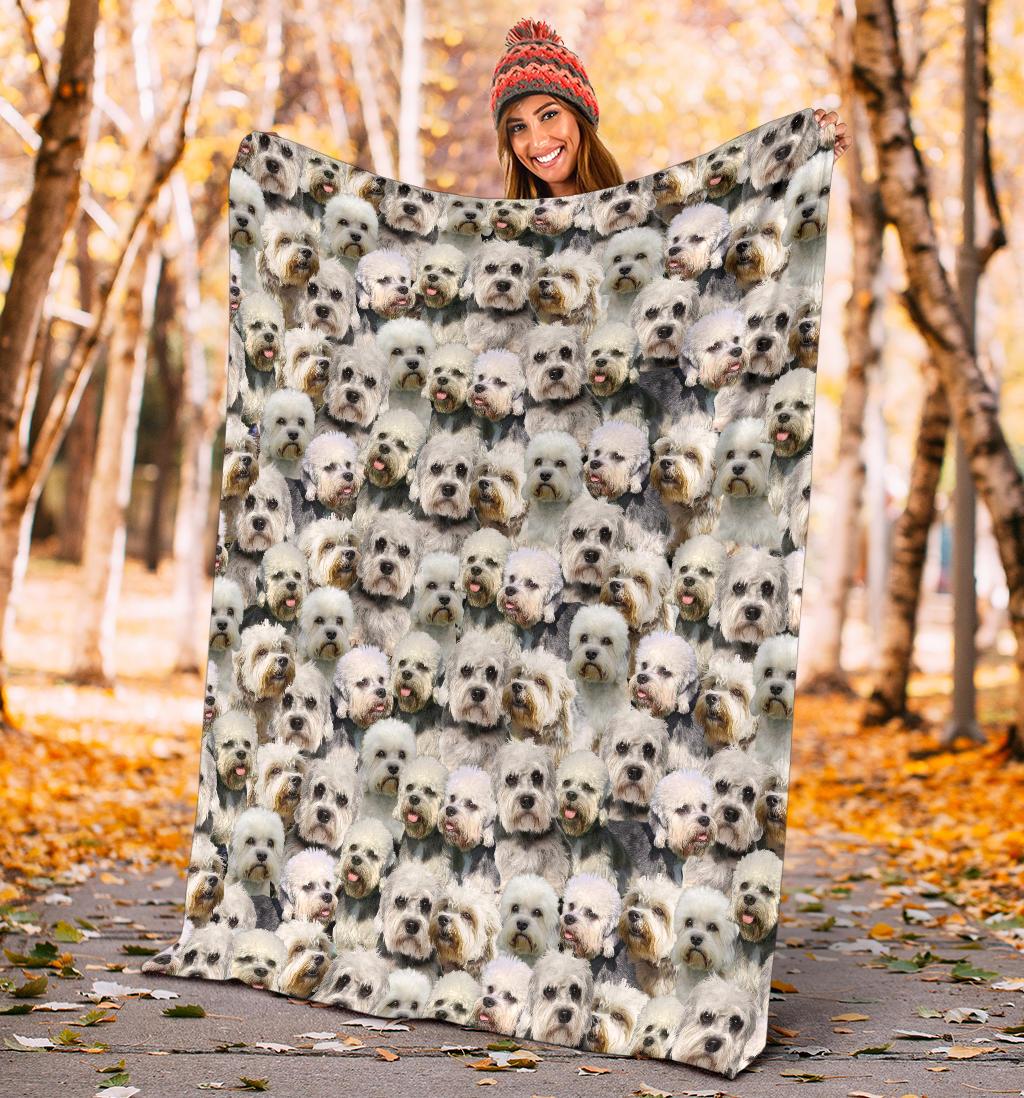 Dandie Dinmont Terrier Full Face Blanket