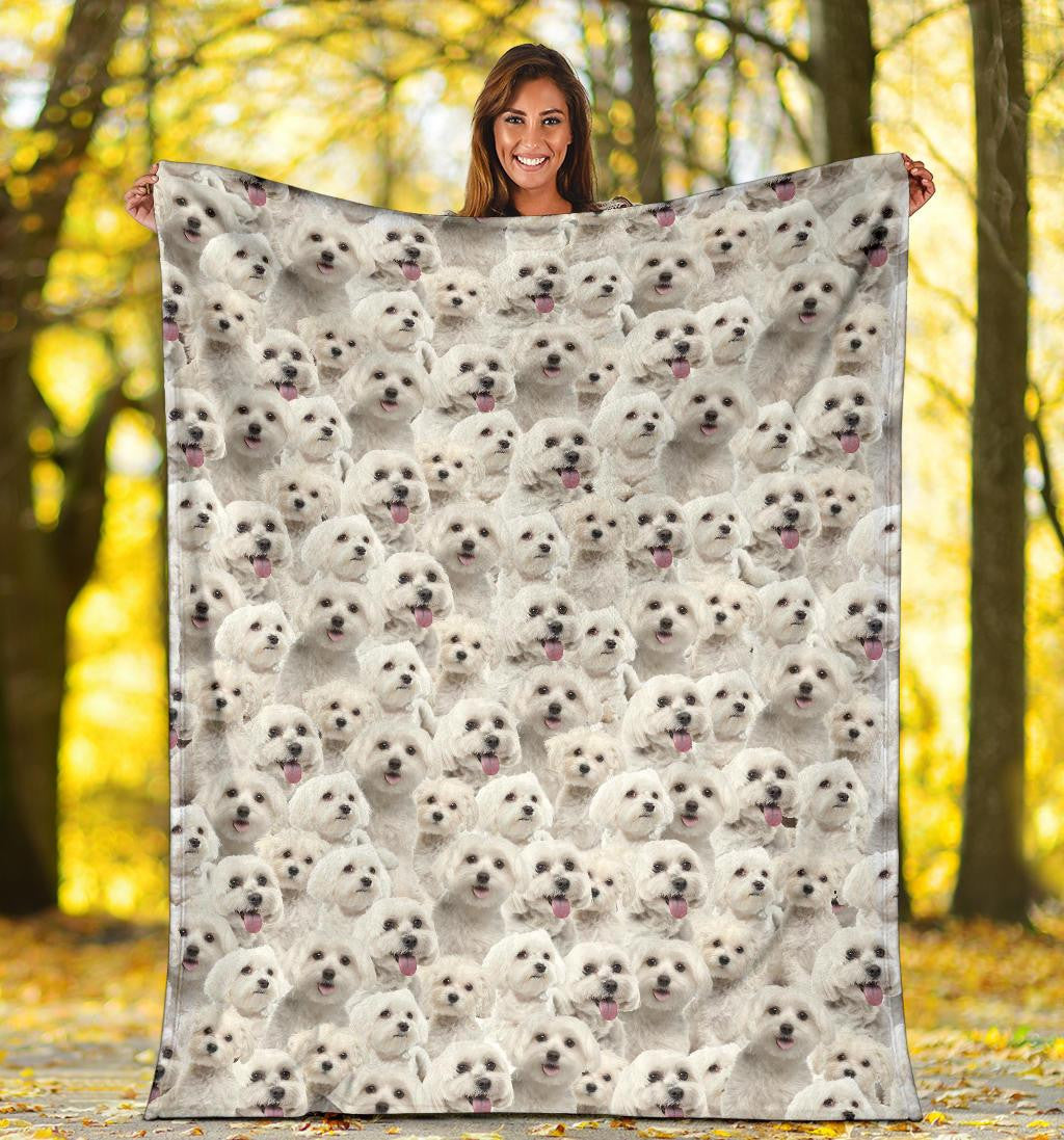 Maltese Full Face Blanket