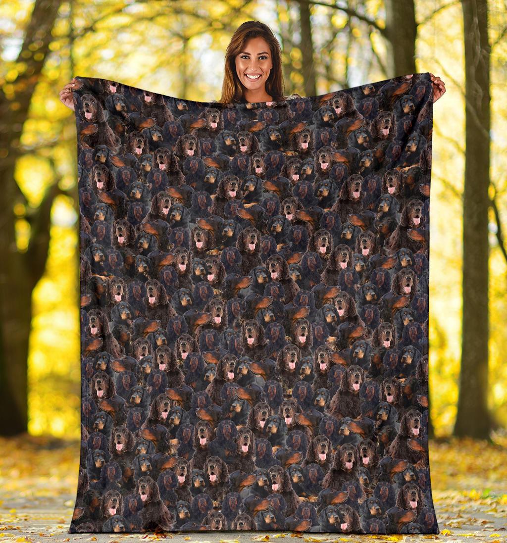 Gordon Setter Full Face Blanket