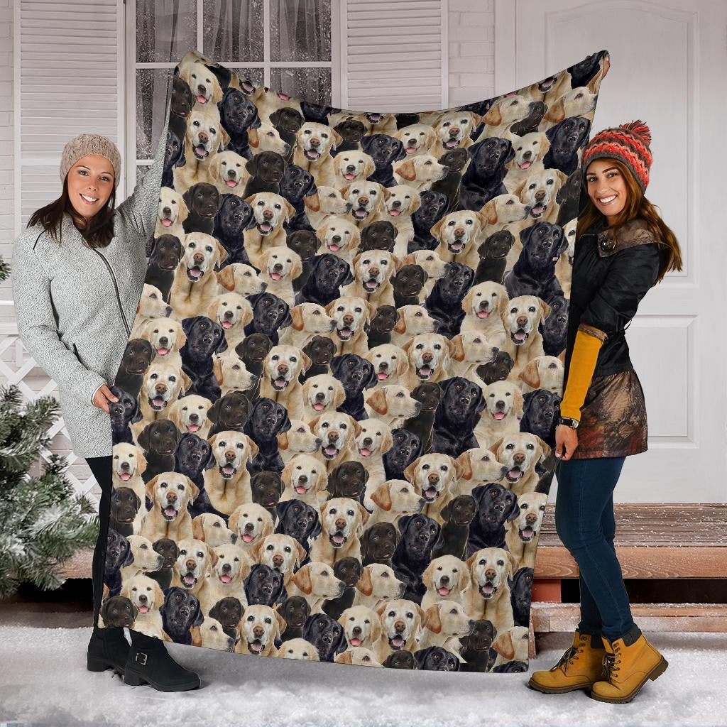 Labrador Retriever Full Face Blanket