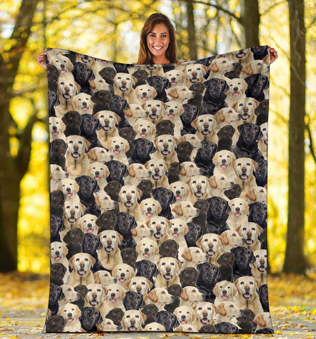 Labrador Retriever Full Face Blanket