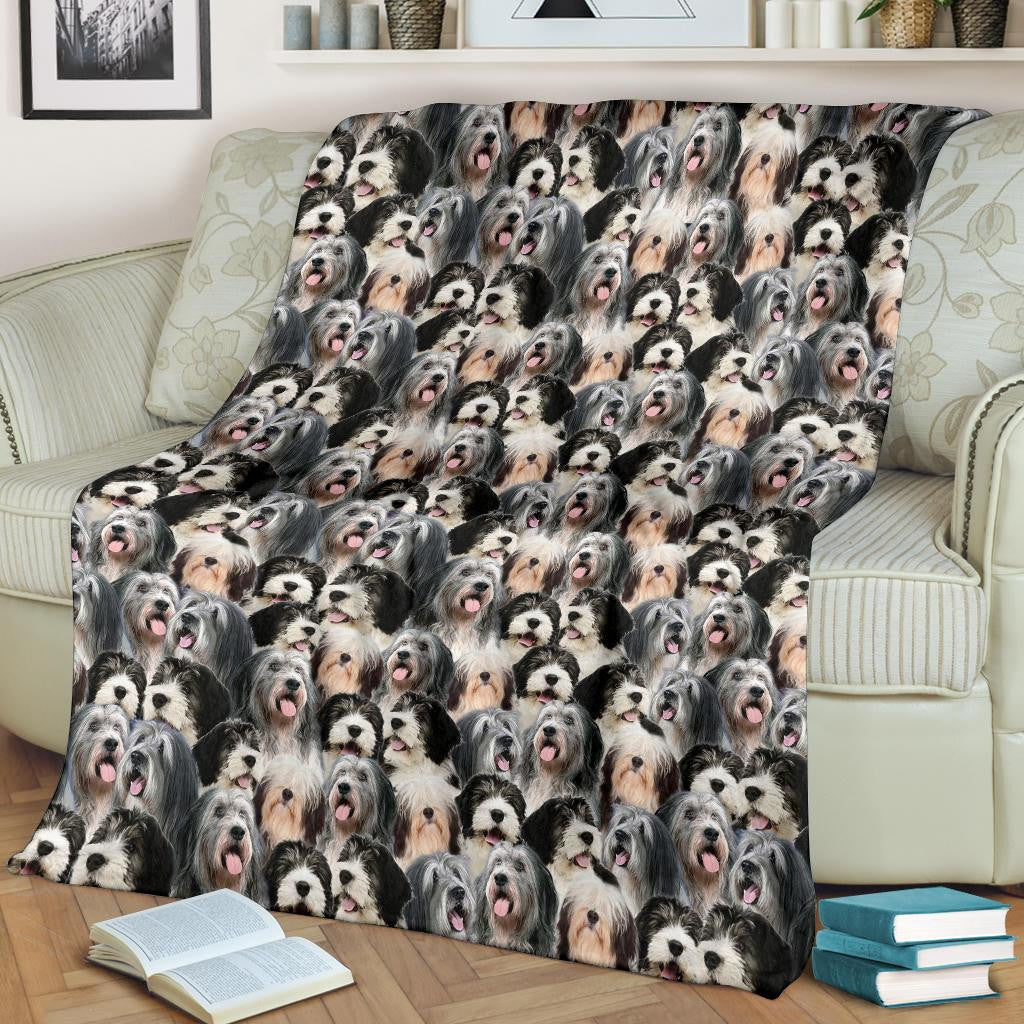 Polish Lowland Sheepdog Full Face Blanket