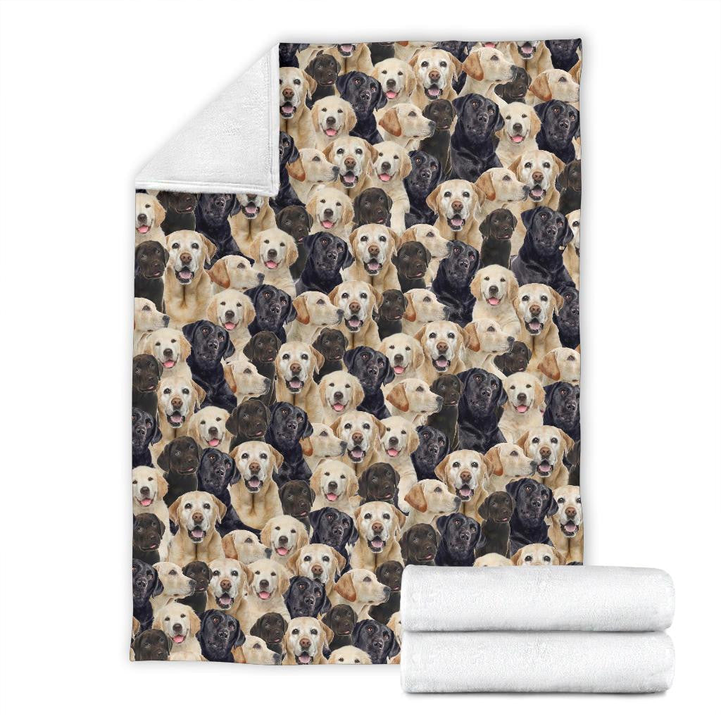 Labrador Retriever Full Face Blanket