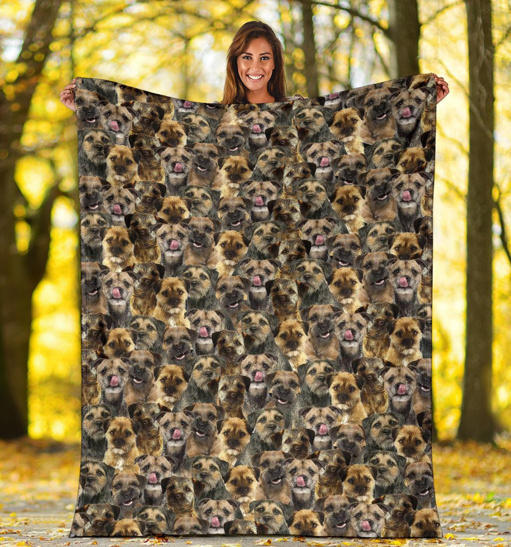 Border Terrier Full Face Blanket