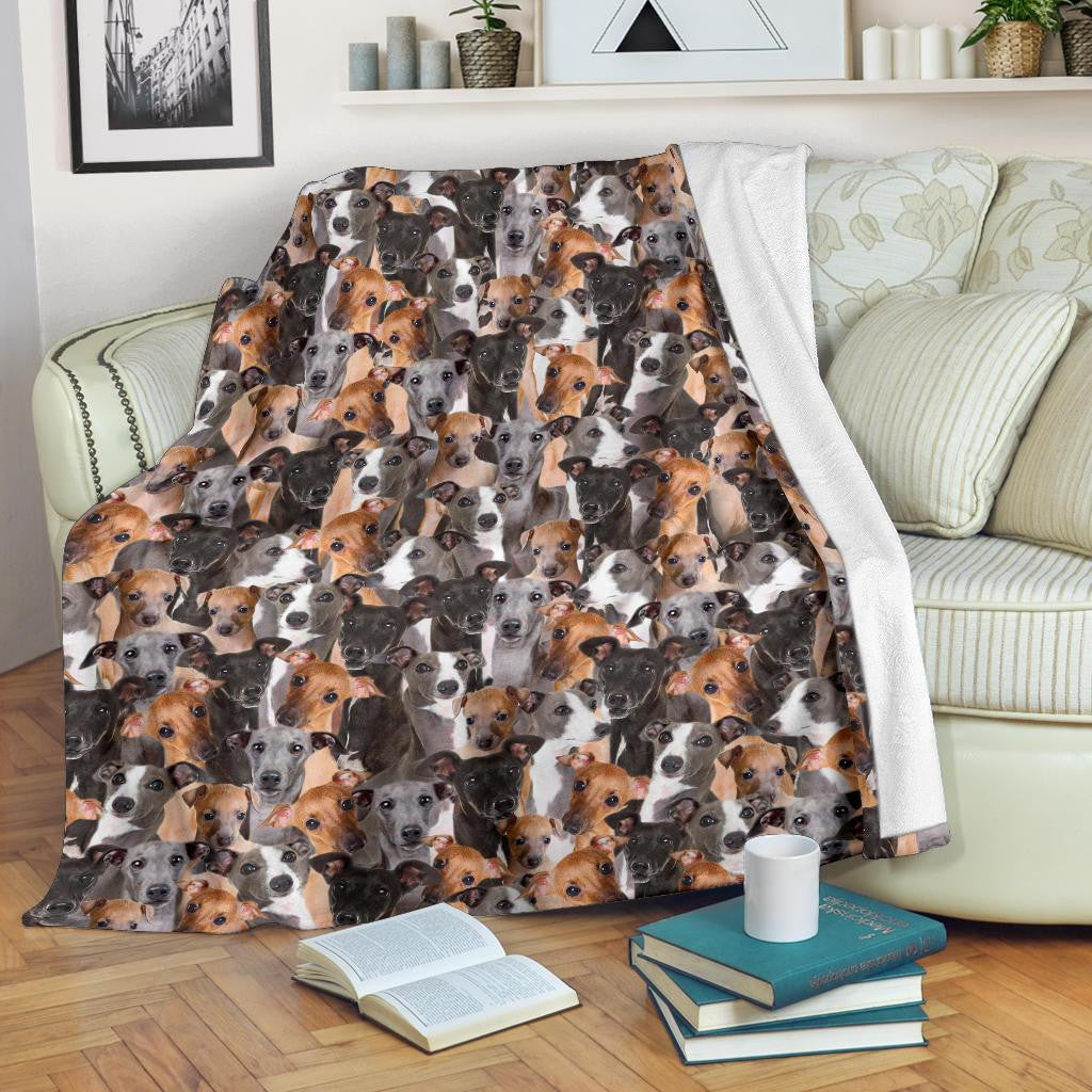 Italian Greyhound Full Face Blanket