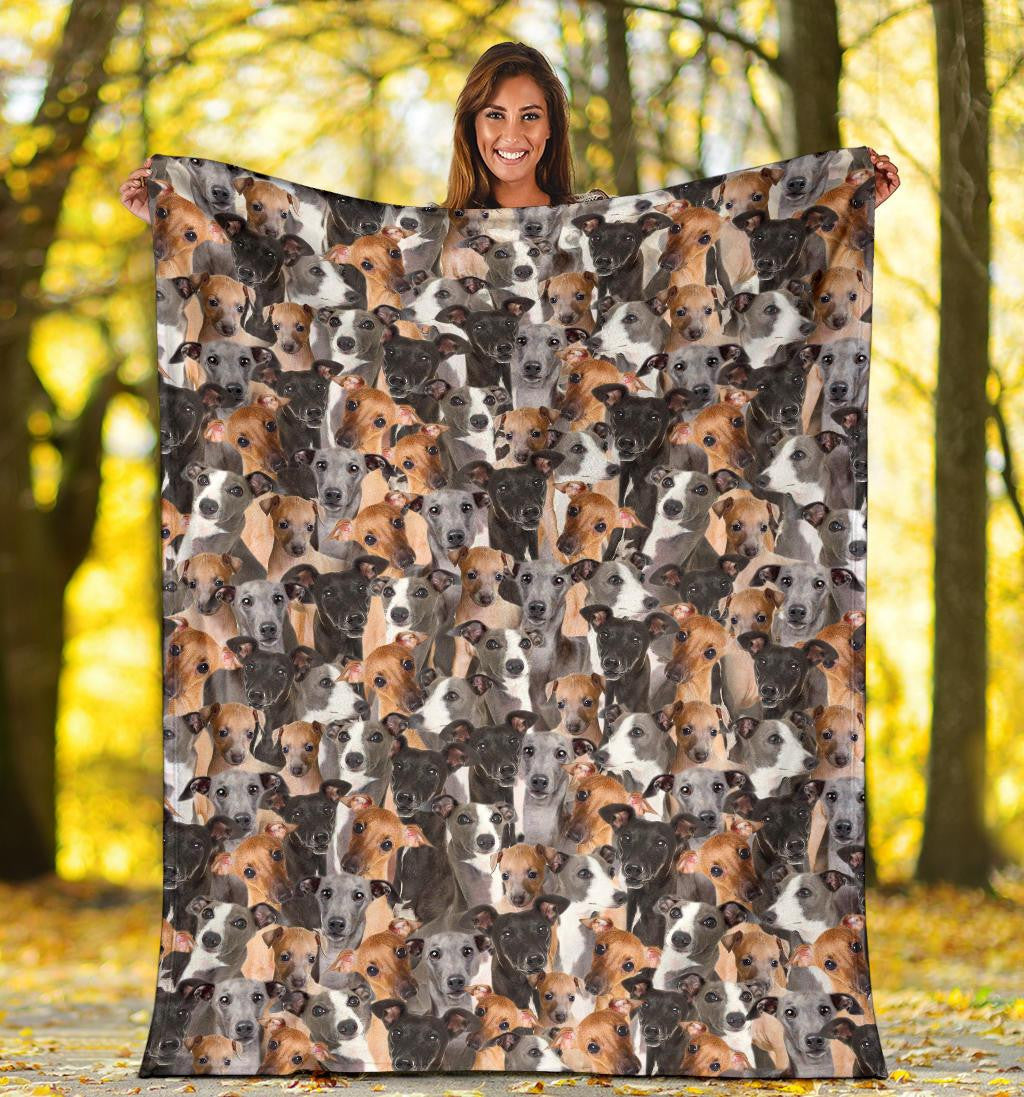 Italian Greyhound Full Face Blanket