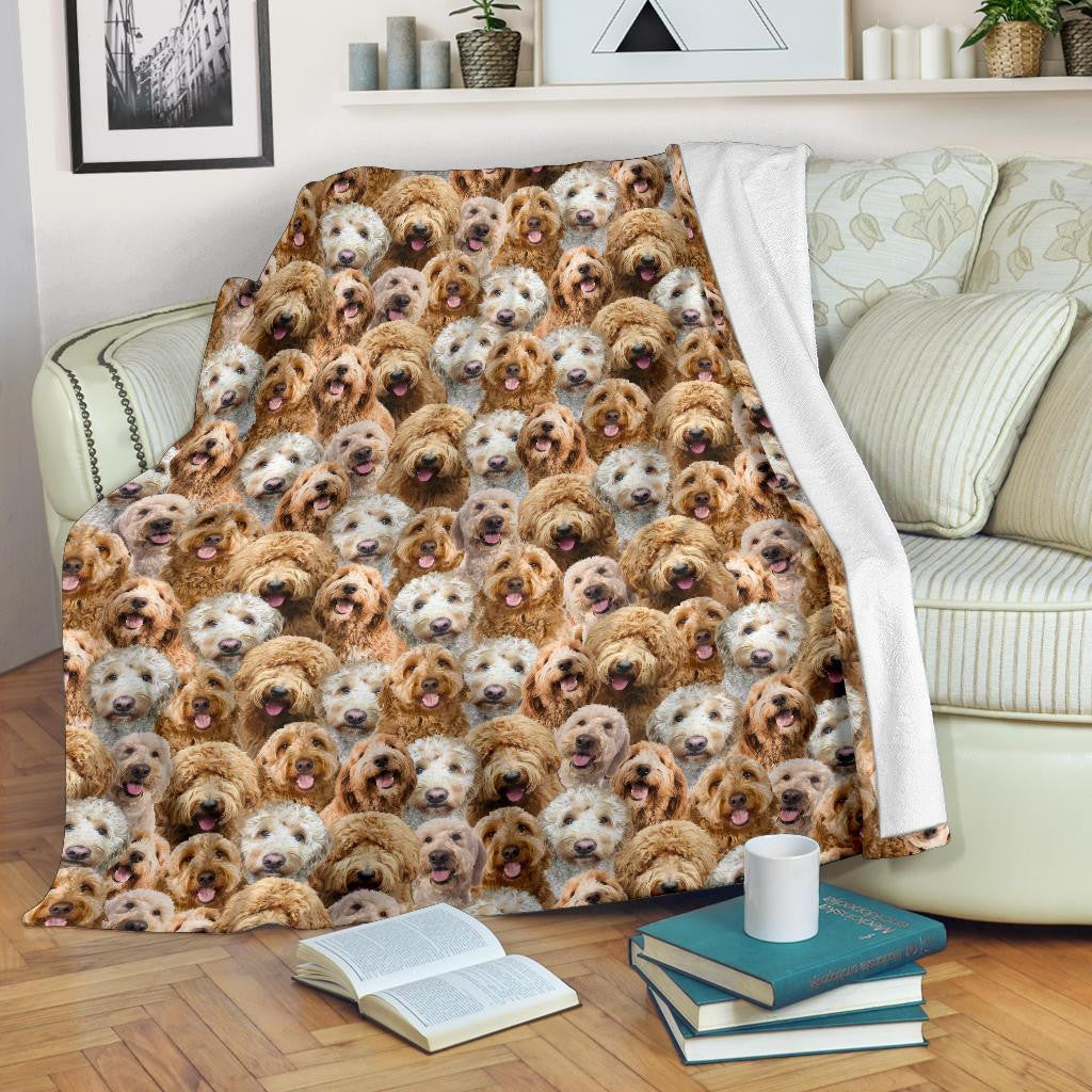 Goldendoodle Full Face Blanket