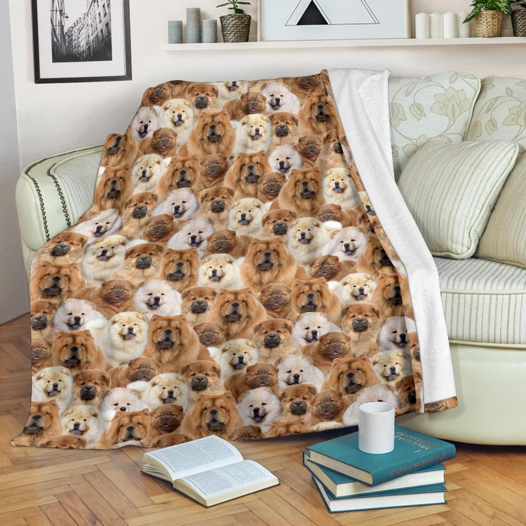 Chow Chow Full Face Blanket
