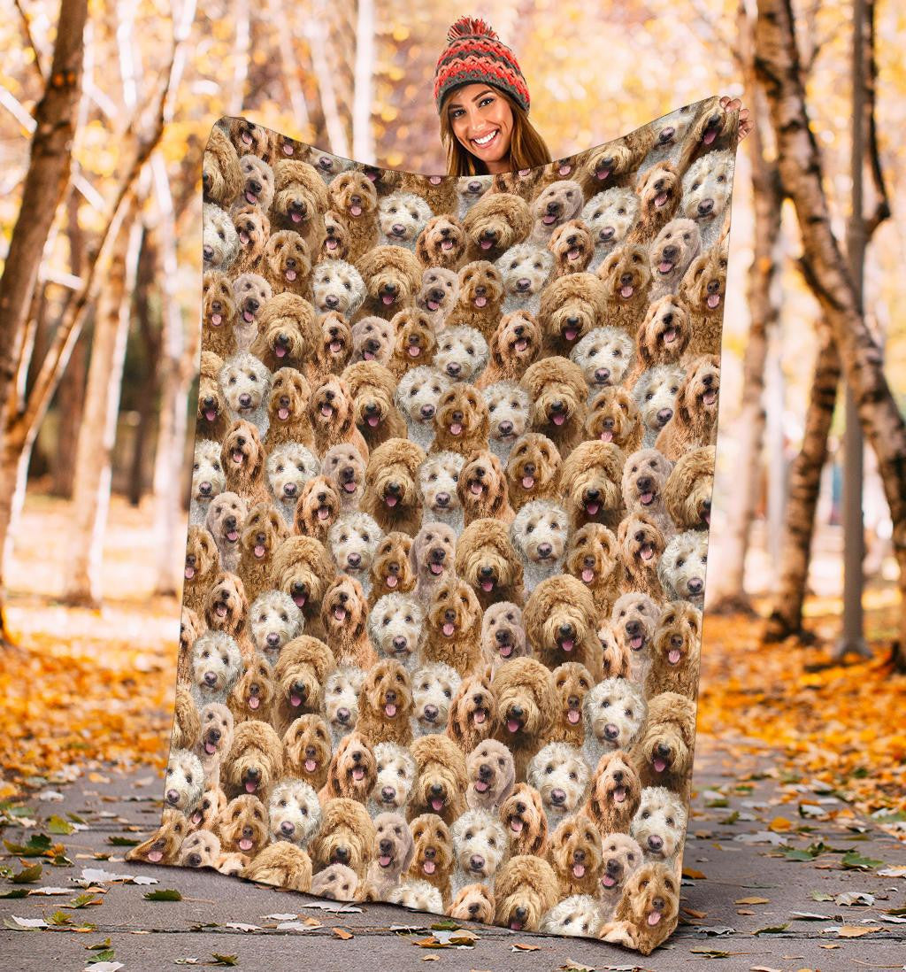 Goldendoodle Full Face Blanket