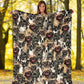 French Bulldog Full Face Blanket
