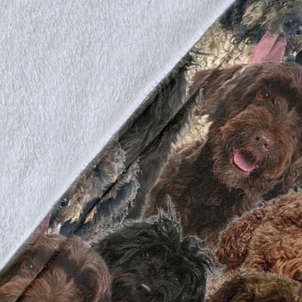 Portuguese Water Dog Full Face Blanket