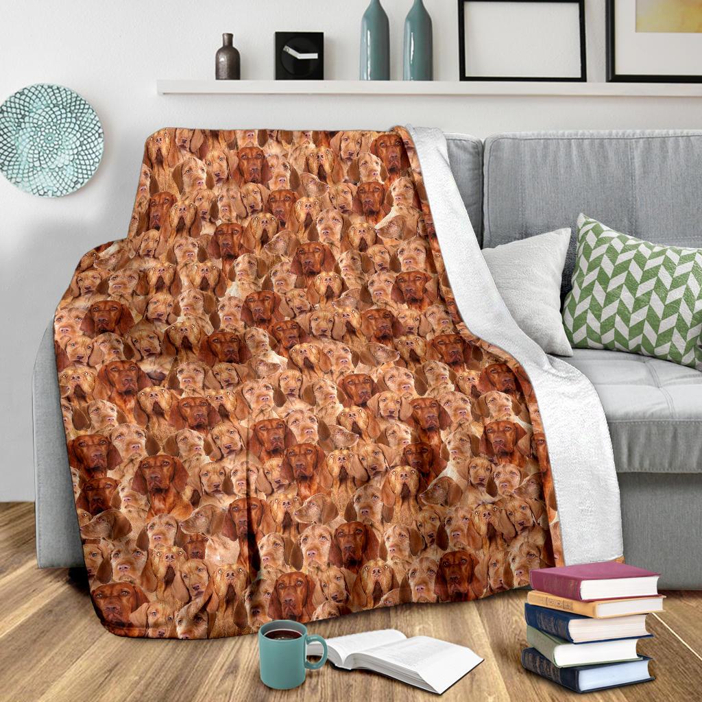 Wirehaired Vizsla Full Face Blanket