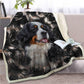 Bernese Mountain Dog Face Blanket