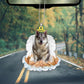 Swedish Vallhund In The Hands Of God Car Hanging Ornament