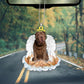 Shar pei In The Hands Of God Car Hanging Ornament
