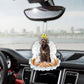 Neapolitan mastiff In The Hands Of God Car Hanging Ornament