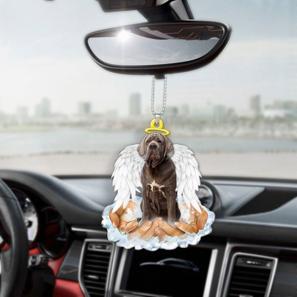 Neapolitan mastiff In The Hands Of God Car Hanging Ornament