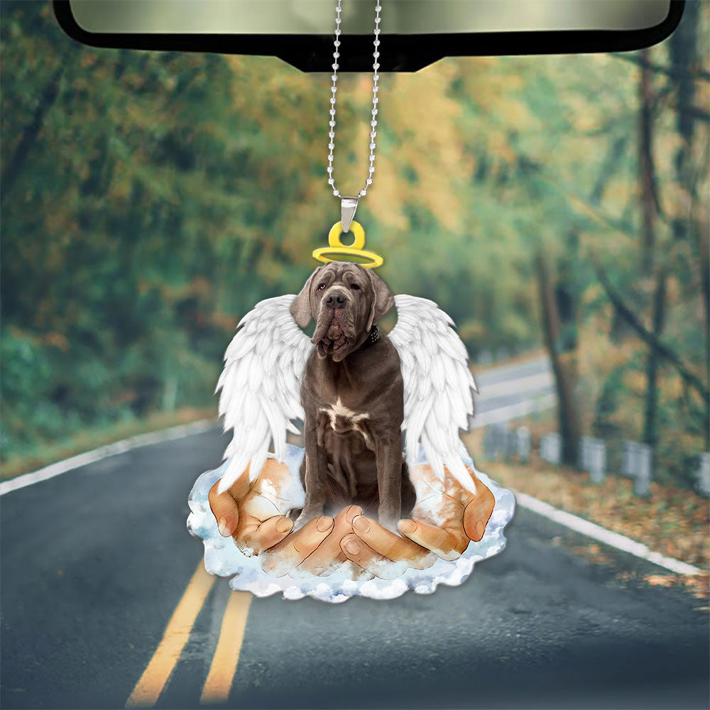 Neapolitan mastiff In The Hands Of God Car Hanging Ornament