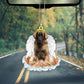 Leonberger In The Hands Of God Car Hanging Ornament